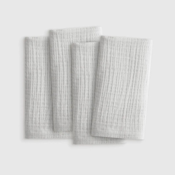 NWOT QUINCE Organic Airy Gauze Napkins Set Of 4 Fog Grey 3503 - Picture 1 of 7